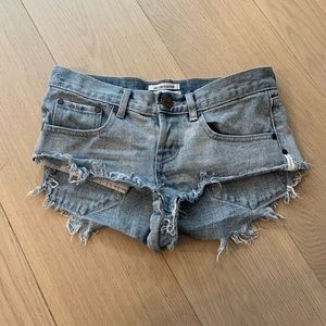 One Teaspoon- Size 24- Cutoff Frayed Shorts